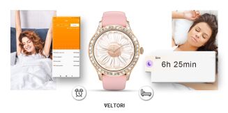 Smartwatch Damski VELTORI VT360-1 Różowy Pasek Silikonowy - 12