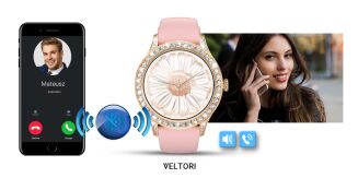 Smartwatch Damski VELTORI VT360-1 Różowy Pasek Silikonowy - 17