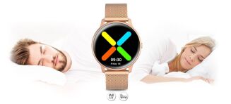 Damski SMARTWATCH G.Rossi SW015-4 Różowe złoto - 11