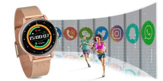 Damski SMARTWATCH G.Rossi SW015-4 Różowe złoto - 14