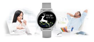 Damski SMARTWATCH G. Rossi SW015-3 Srebrny - 15