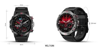 Smartwatch VELTORI VT110-1 Czarny Pasek Silikonowy - 7