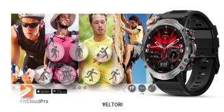 Smartwatch VELTORI VT110-1 Czarny Pasek Silikonowy - 12