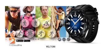 Smartwatch VELTORI VT150-1 Czarny Pasek Silikonowy + Czarna Bransoleta - 16