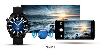 Smartwatch VELTORI VT150-1 Czarny Pasek Silikonowy + Czarna Bransoleta - 18
