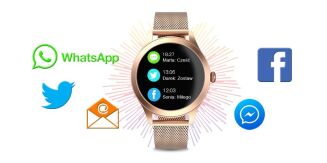 Damski SMARTWATCH G.Rossi SW014G-2 Różowe złoto - 18