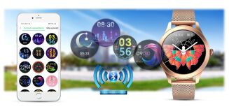 Damski SMARTWATCH G.Rossi SW014G-2 Różowe złoto - 10