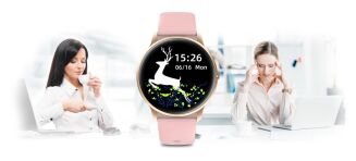 Damski SMARTWATCH G.Rossi SW015-2 Różowy - 14