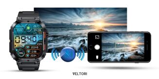 Smartwatch VELTORI VT200-1 Czarny Pasek Silikonowy - 16