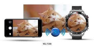Smartwatch VELTORI VT100-1 + Czarny Pasek Silikonowy + Czarny Eko Skóra - 21