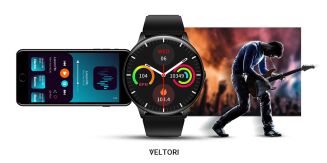 Smartwatch VELTORI VT160-1 Czarny Pasek Silikonowy - 20