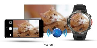 Smartwatch VELTORI VT140-1 Czarny Pasek Silikonowy - 16