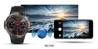 Smartwatch VELTORI VT140-1 Czarny Pasek Silikonowy - 17