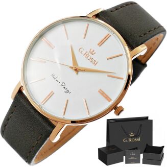 Zegarek Męski G.ROSSI 10401A2-3B4 + BOX - 2